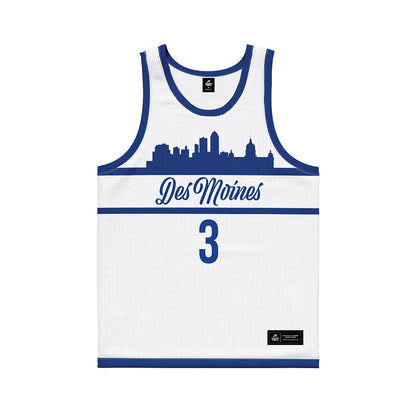 Drake - NCAA Men's Basketball : Jalen Quinn - White Basketball Jersey-0