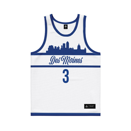 Drake - NCAA Men's Basketball : Jalen Quinn - White Basketball Jersey-0