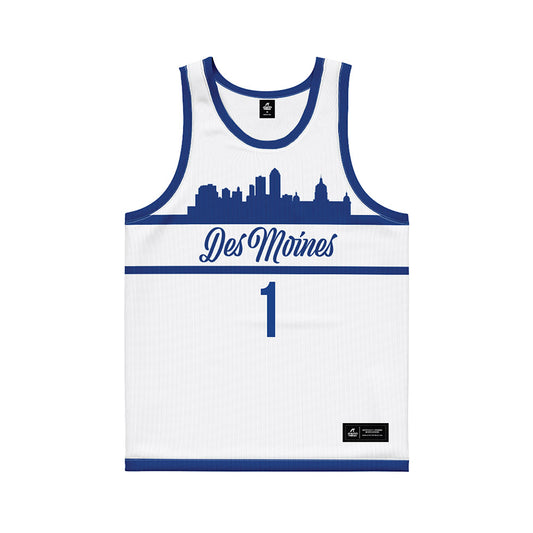 Drake - NCAA Women's Basketball : Mylea Monahan - White Basketball Jersey-0
