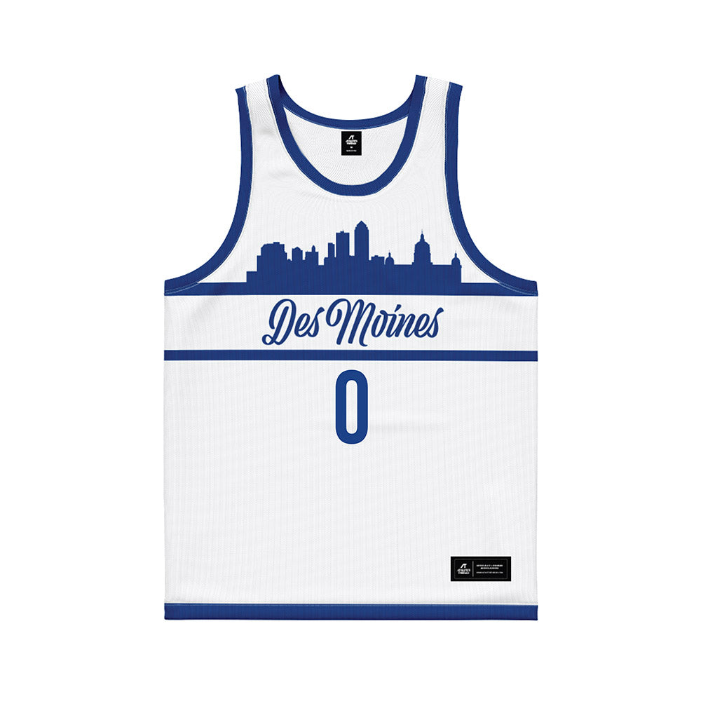 Drake - NCAA Men's Basketball : Braden Appelhans - White Basketball Jersey-0