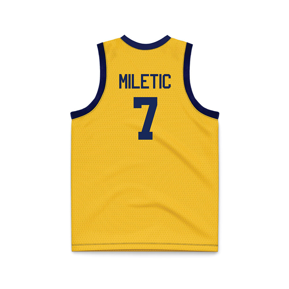 Marquette - NCAA Men's Basketball : Ian Miletic - Basketball Jersey-1