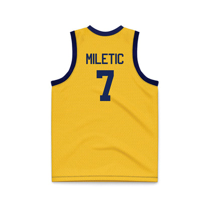 Marquette - NCAA Men's Basketball : Ian Miletic - Basketball Jersey-1