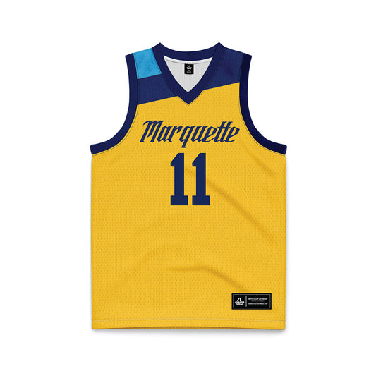 Marquette - NCAA Men's Basketball : Sananda Fru - Basketball Jersey-0
