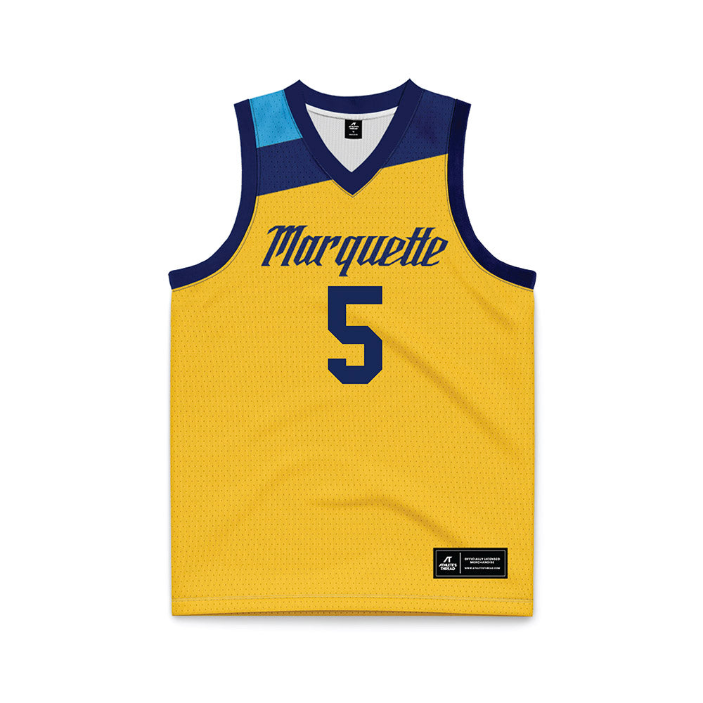 Marquette - NCAA Men's Basketball : Colton Crowdis - Basketball Jersey-0