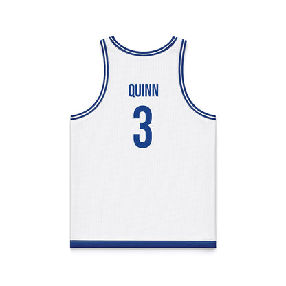 Drake - NCAA Men's Basketball : Jalen Quinn - White Basketball Jersey-1