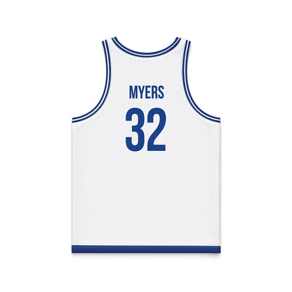 Drake - NCAA Women's Basketball : Allie Myers - White Basketball Jersey-1