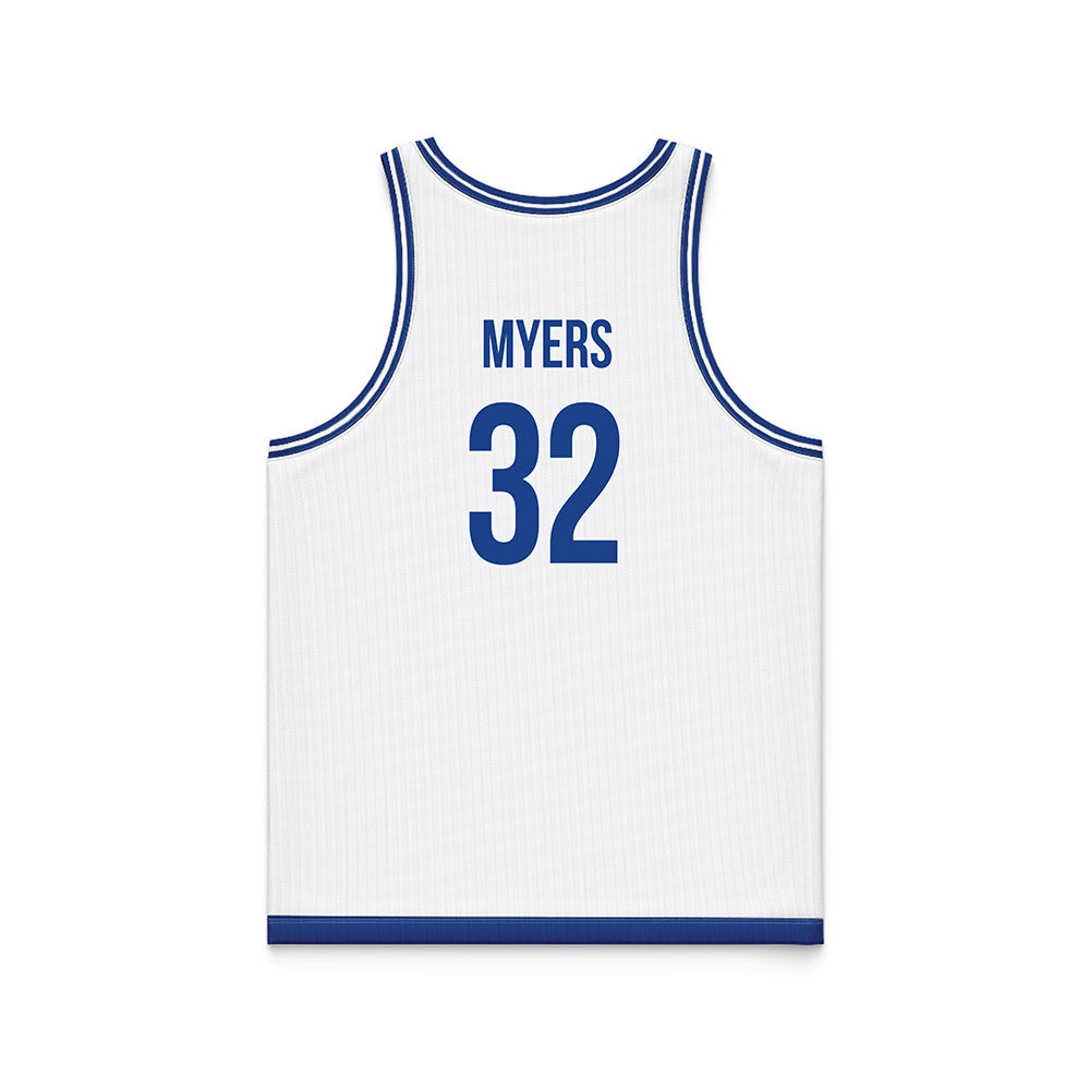 Drake - NCAA Women's Basketball : Allie Myers - White Basketball Jersey-1