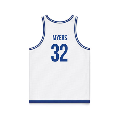 Drake - NCAA Women's Basketball : Allie Myers - White Basketball Jersey-1