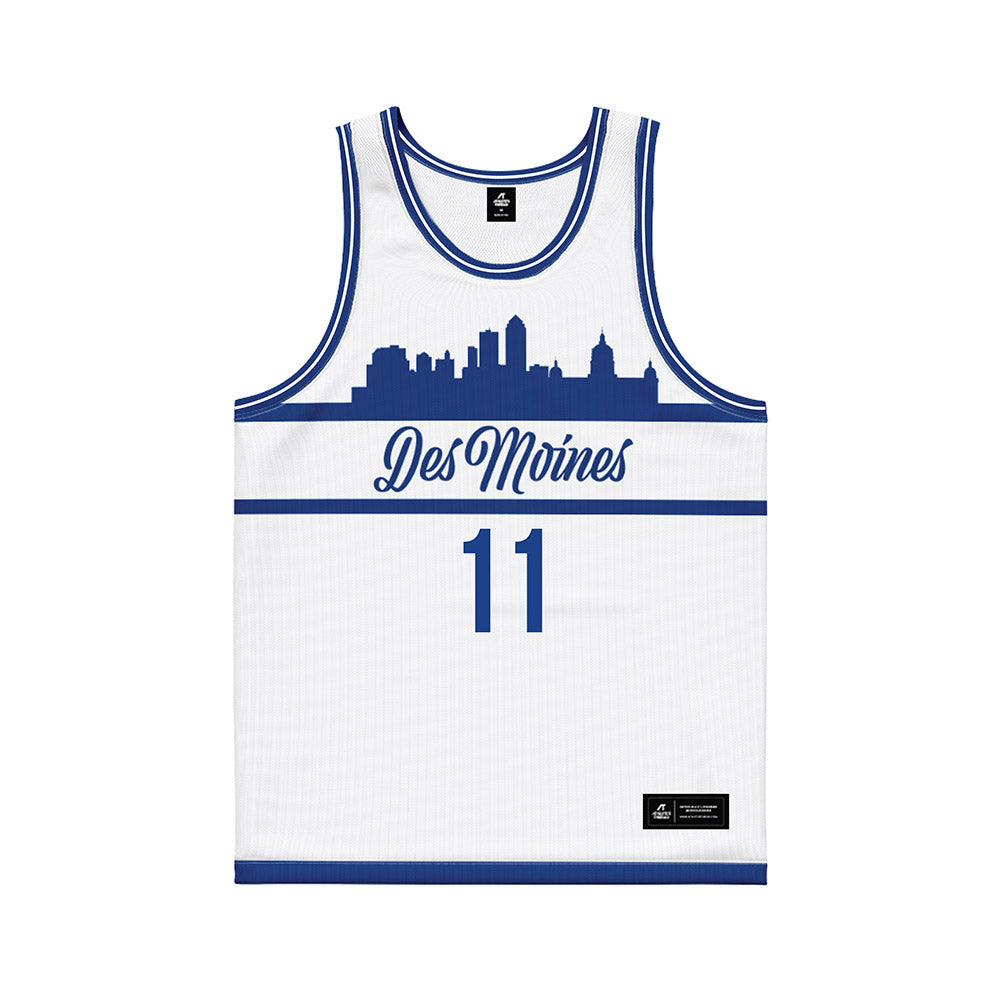 Drake - NCAA Women's Basketball : Peyton McCabe - White Basketball Jersey-0