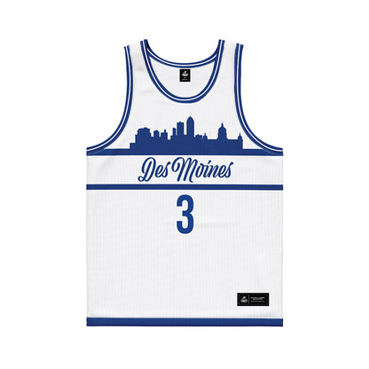 Drake - NCAA Men's Basketball : Jalen Quinn - White Basketball Jersey-0