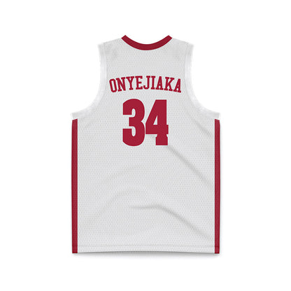 Alabama - NCAA Men's Basketball : Collins Onyejiaka - White Basketball Jersey-2