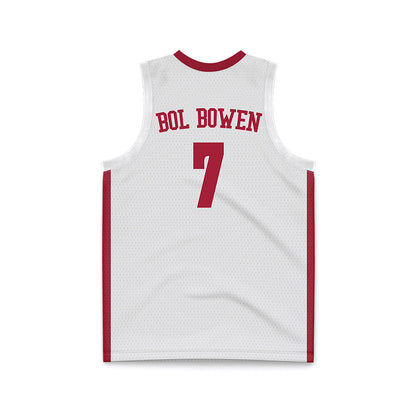 Alabama - NCAA Men's Basketball : Taylor Bol Bowen - White Basketball Jersey-2