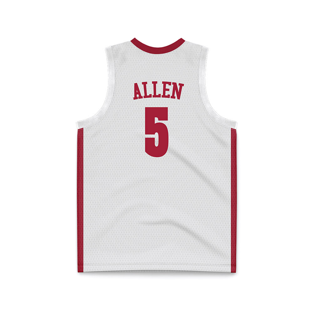 Alabama - NCAA Men's Basketball : Amari Allen - White Basketball Jersey-3