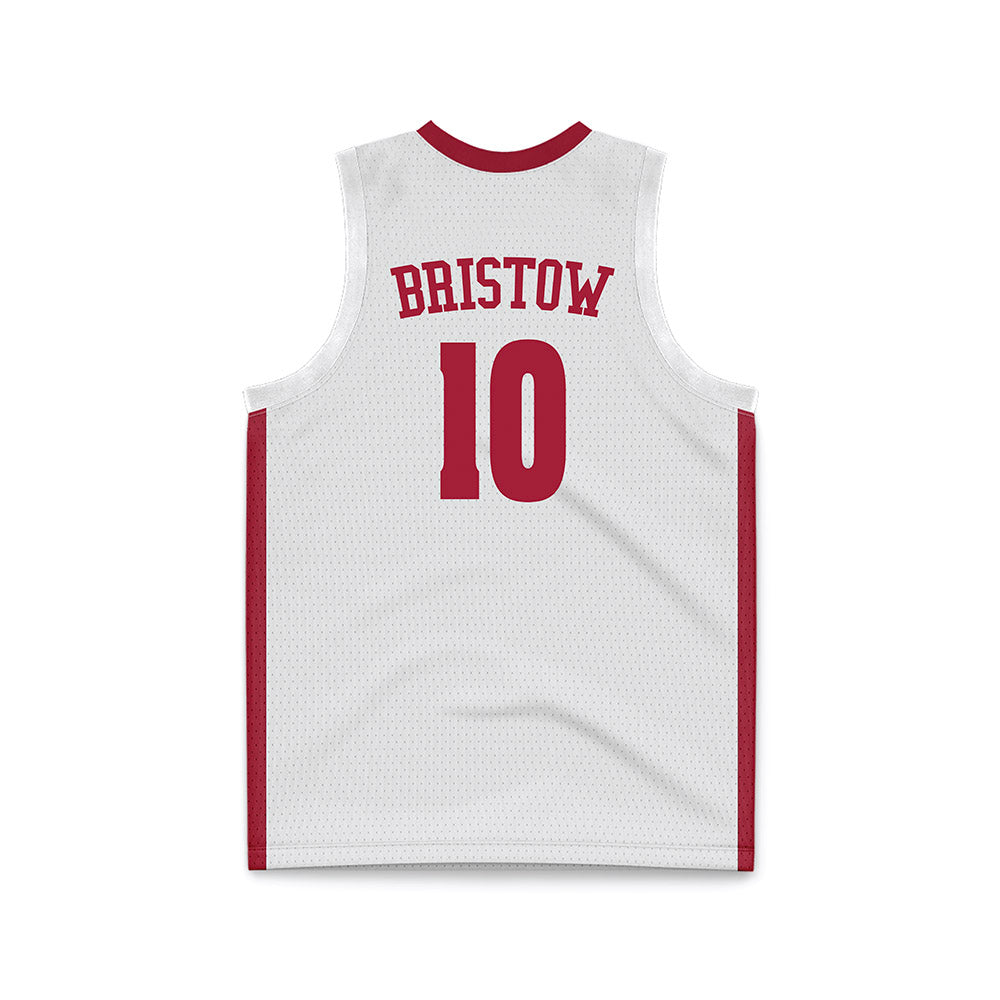 Alabama - NCAA Men's Basketball : Keitenn Bristow - White Basketball Jersey-2