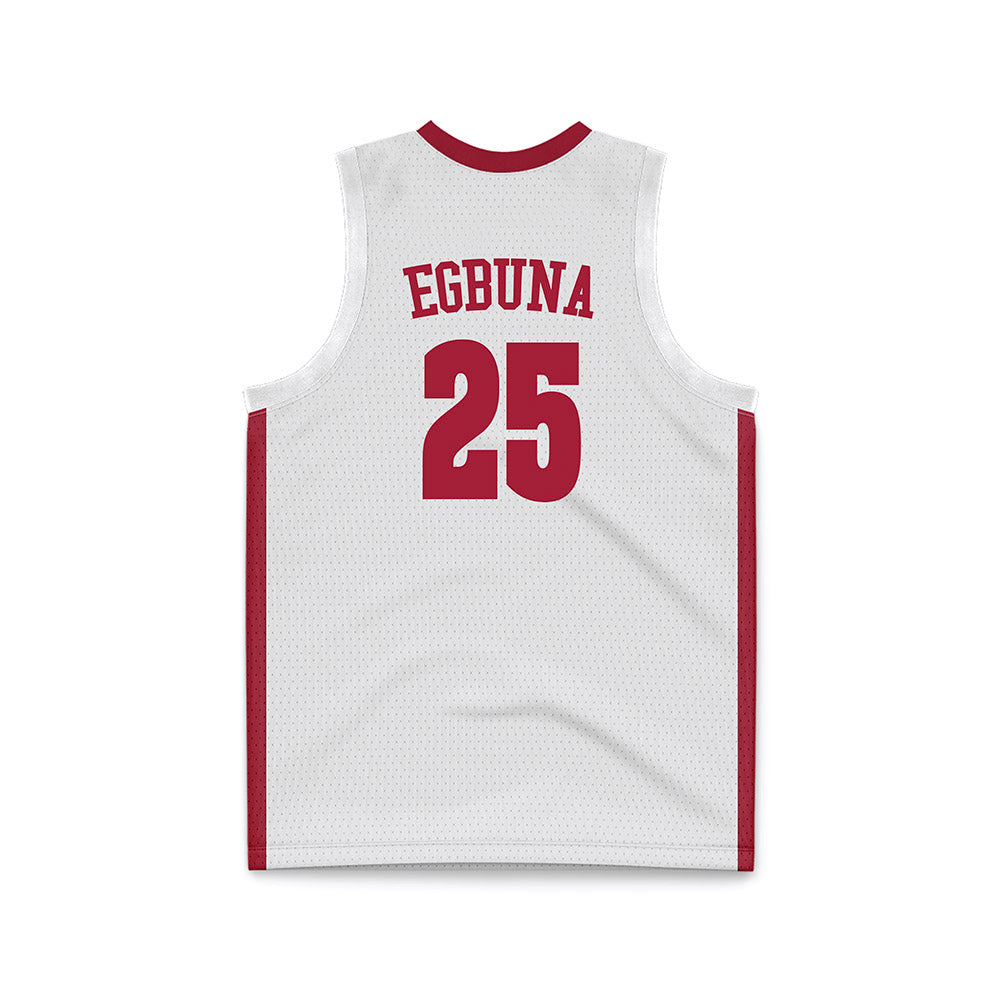 Alabama - NCAA Women's Basketball : Joy Egbuna - White Basketball Jersey-3