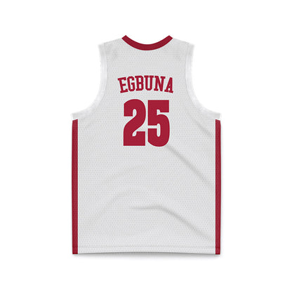 Alabama - NCAA Women's Basketball : Joy Egbuna - White Basketball Jersey-3