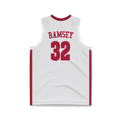 Alabama - NCAA Women's Basketball : Alancia Ramsey - White Basketball Jersey-3