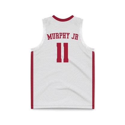 Alabama - NCAA Men's Basketball : Preston Murphy Jr - White Basketball Jersey-2