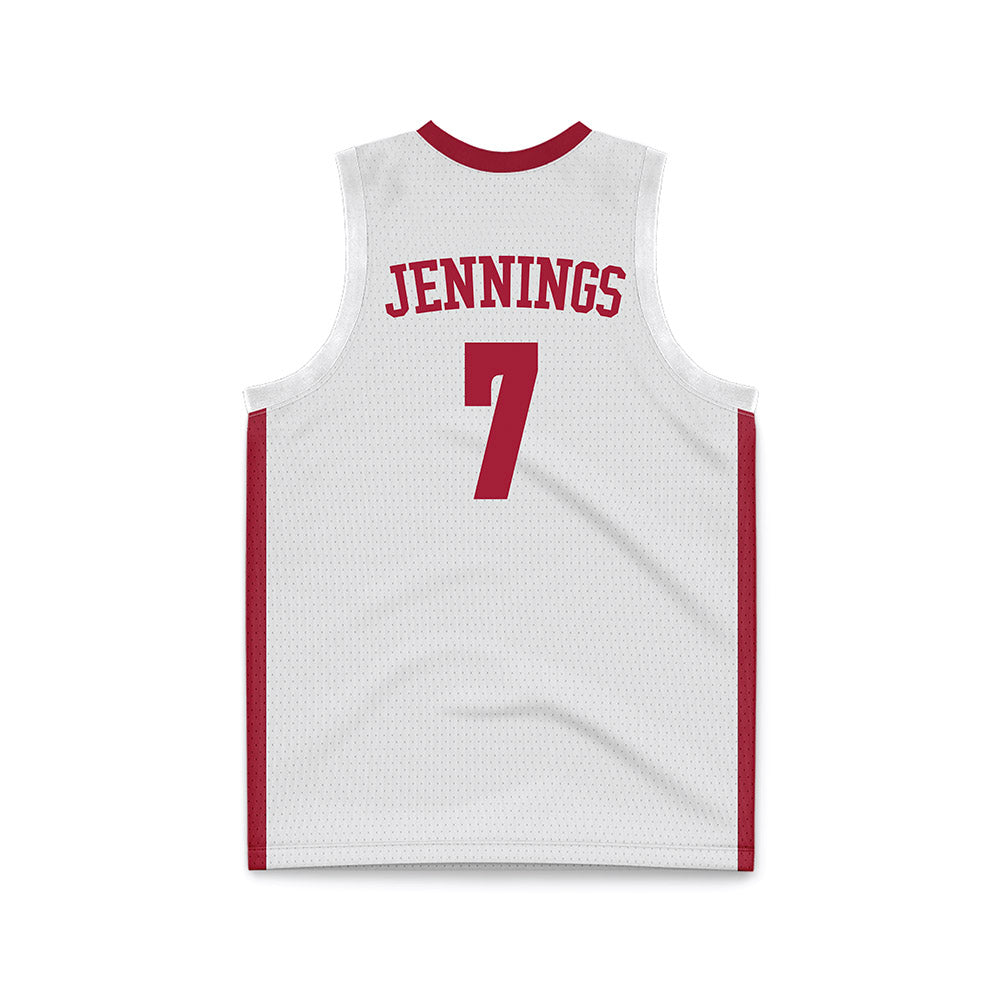 Alabama - NCAA Women's Basketball : Waiata Jennings - White Basketball Jersey-3
