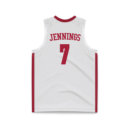 Alabama - NCAA Women's Basketball : Waiata Jennings - White Basketball Jersey-3