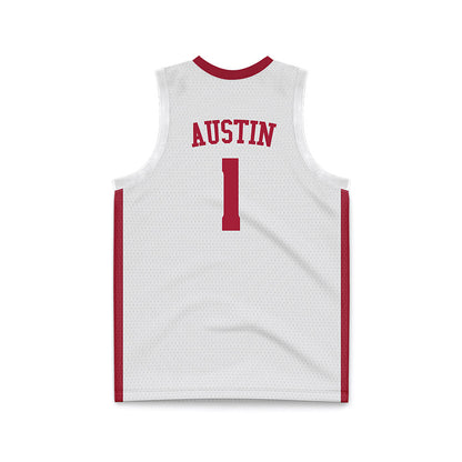 Alabama - NCAA Women's Basketball : Ace Austin - White Basketball Jersey-2