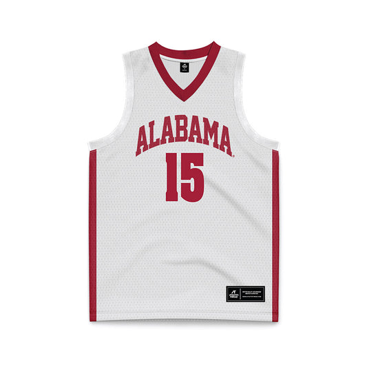 Alabama - NCAA Women's Basketball : Ta'Mia Scott - White Basketball Jersey-0