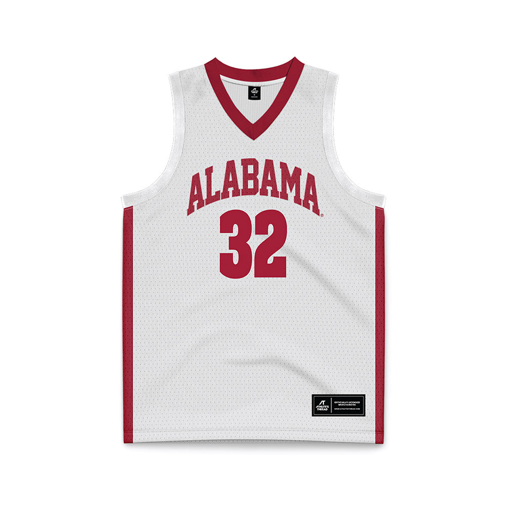 Alabama - NCAA Women's Basketball : Alancia Ramsey - White Basketball Jersey-1