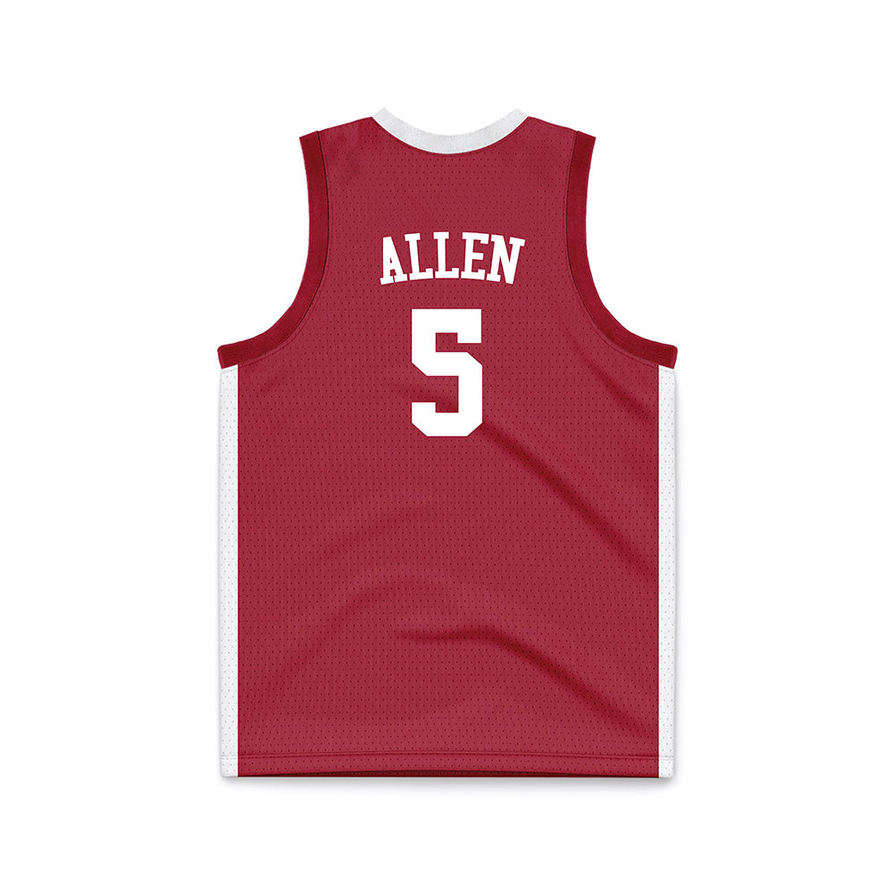 Alabama - NCAA Men's Basketball : Amari Allen - Crimson Basketball Jersey-1