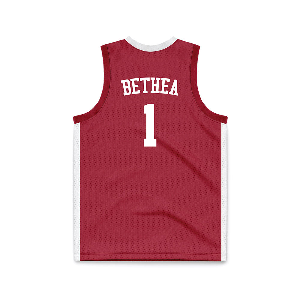 Alabama - NCAA Men's Basketball : Jalil Bethea - Crimson Basketball Jersey-1