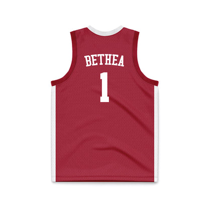 Alabama - NCAA Men's Basketball : Jalil Bethea - Crimson Basketball Jersey-1