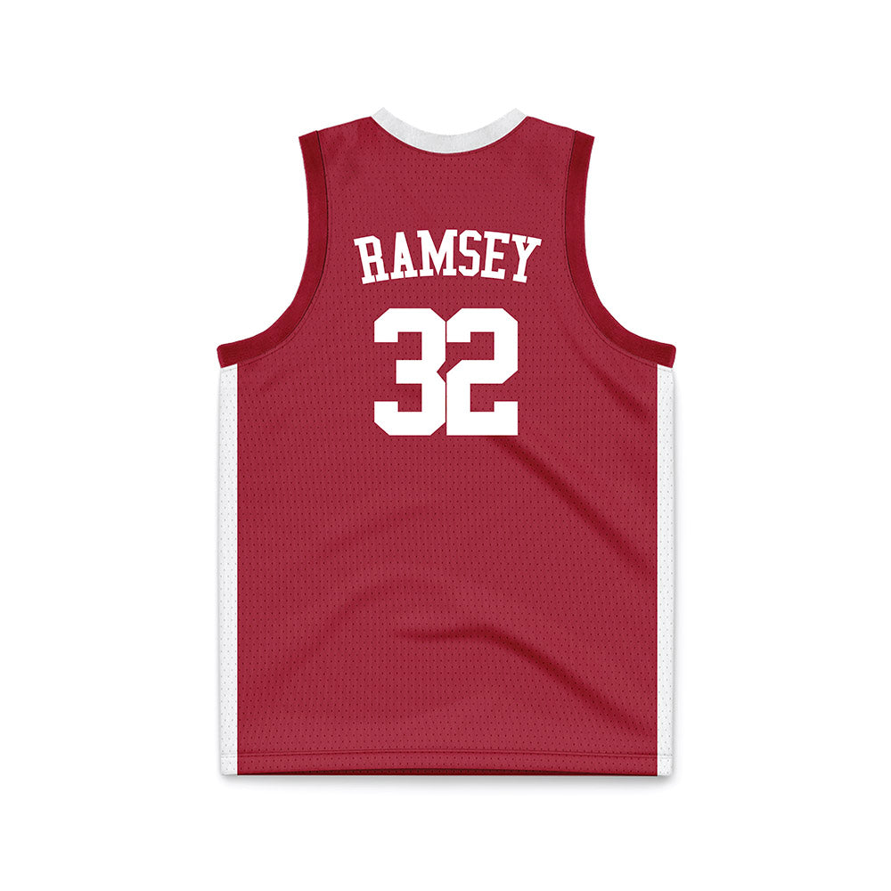 Alabama - NCAA Women's Basketball : Alancia Ramsey - Crimson Basketball Jersey-1