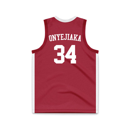 Alabama - NCAA Men's Basketball : Collins Onyejiaka - Crimson Basketball Jersey-1