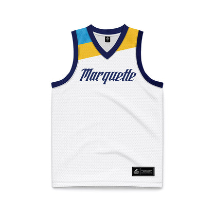 Marquette - NCAA Women's Basketball : Se'Crette Carter - White Basketball Jersey-0
