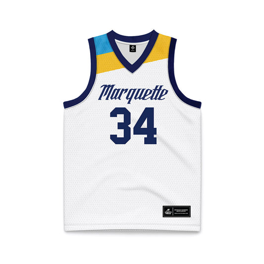Marquette - NCAA Women's Basketball : Kayl Petersen - White Basketball Jersey-0