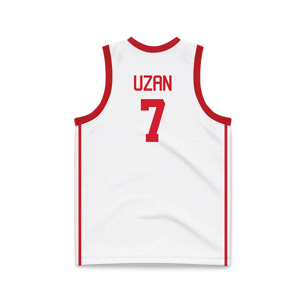 Houston - NCAA Men's Basketball : Milos Uzan - White Basketball Jersey-1
