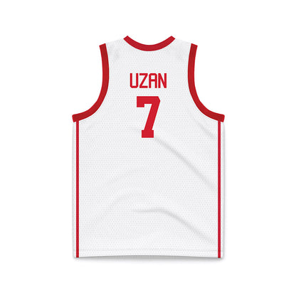 Houston - NCAA Men's Basketball : Milos Uzan - White Basketball Jersey-1