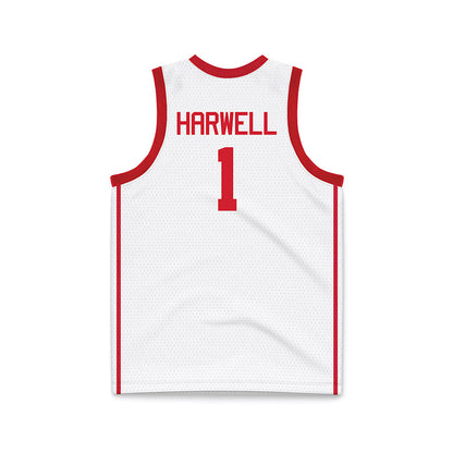 Houston - NCAA Men's Basketball : Isiah Harwell - White Basketball Jersey-1