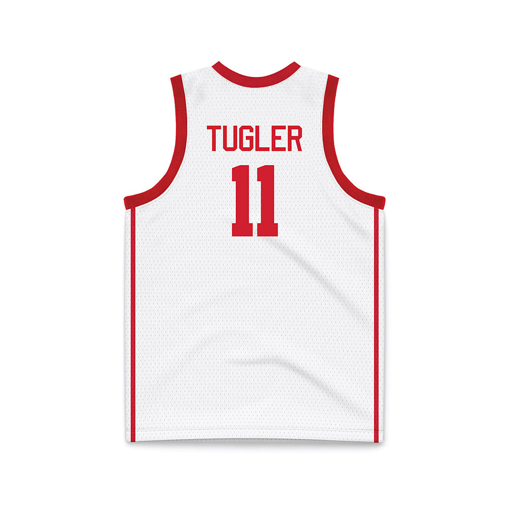 Houston - NCAA Men's Basketball : Joseph Tugler - White Basketball Jersey-1