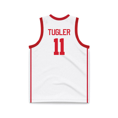 Houston - NCAA Men's Basketball : Joseph Tugler - White Basketball Jersey-1