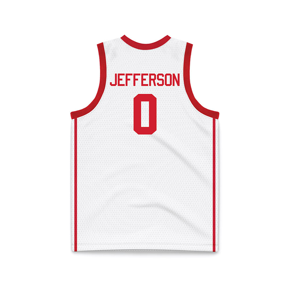 Houston - NCAA Men's Basketball : Kordelius Jefferson - White Basketball Jersey-1