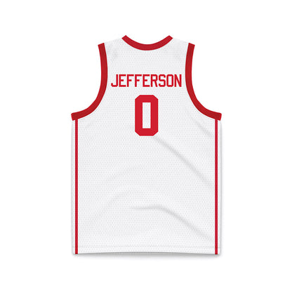 Houston - NCAA Men's Basketball : Kordelius Jefferson - White Basketball Jersey-1