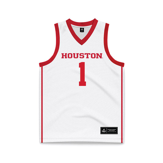 Houston - NCAA Men's Basketball : Isiah Harwell - White Basketball Jersey-0