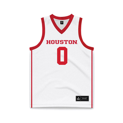 Houston - NCAA Men's Basketball : Kordelius Jefferson - White Basketball Jersey-0
