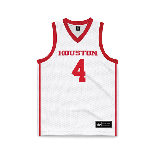 Houston - NCAA Men's Basketball : Kingston Flemings - White Basketball Jersey-0