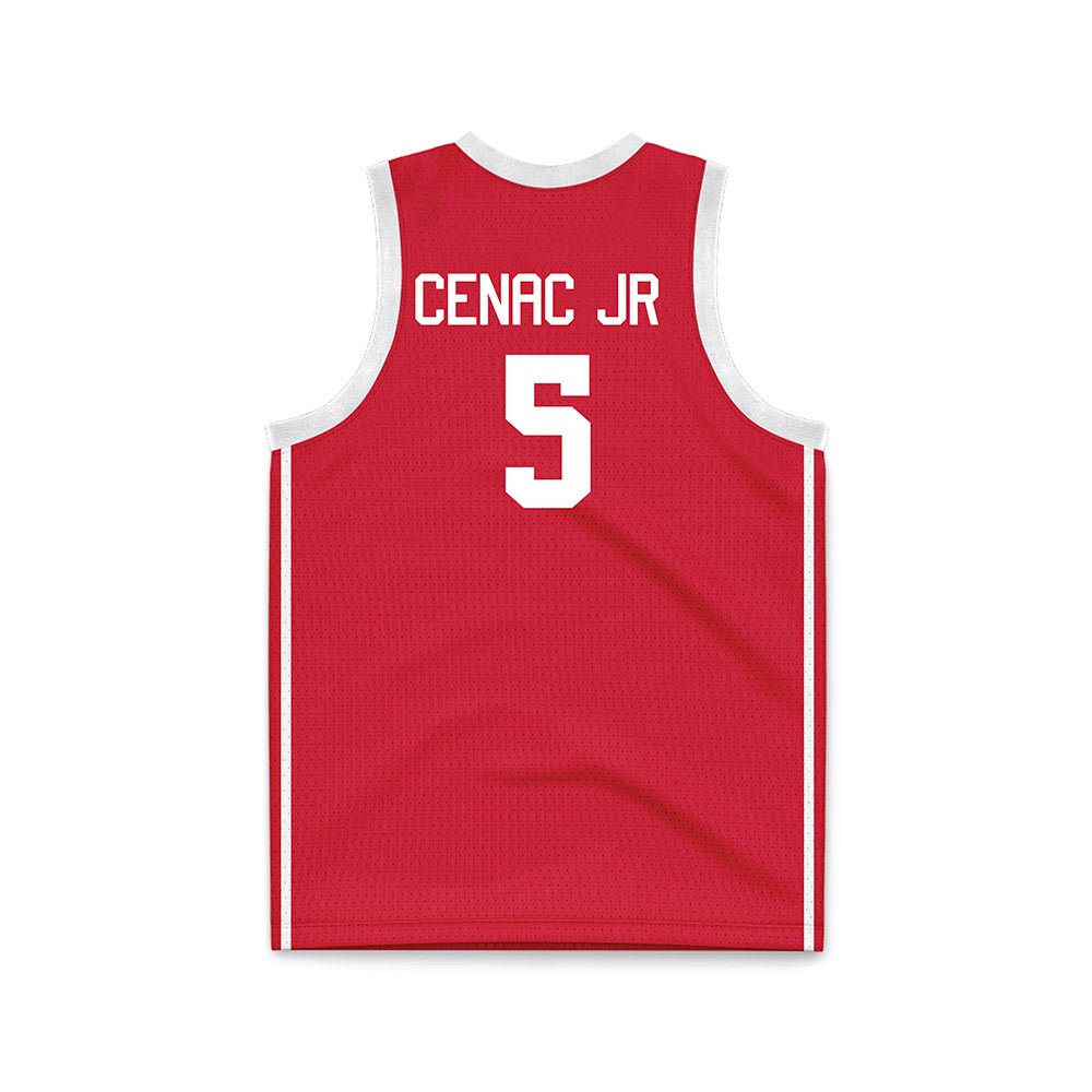 Houston - NCAA Men's Basketball : Chris Cenac Jr. - Red Basketball Jersey-1