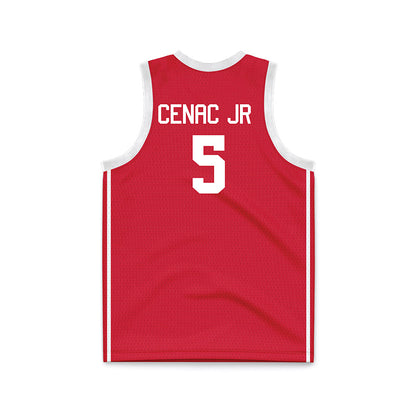 Houston - NCAA Men's Basketball : Chris Cenac Jr. - Red Basketball Jersey-1