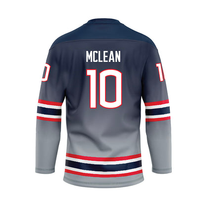 UConn - NCAA Women's Ice Hockey : Callie McLean - Grey Hockey Jersey-1