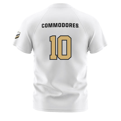 Vanderbilt - NCAA Women's Soccer : Melania Fullerton - Stripes Soccer Jersey-1