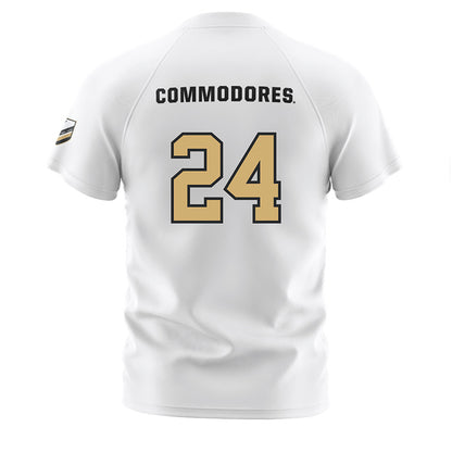 Vanderbilt - NCAA Women's Soccer : Courtney Jones - Stripes Soccer Jersey