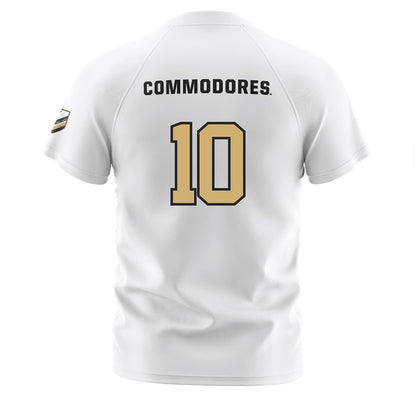 Vanderbilt - NCAA Women's Soccer : Melania Fullerton - Stripes Soccer Jersey-1